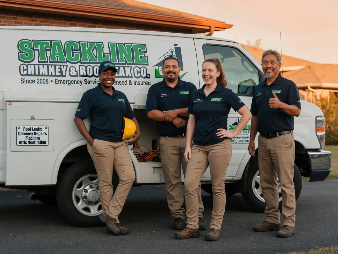 Chimney flashing repair company in Barry, TX